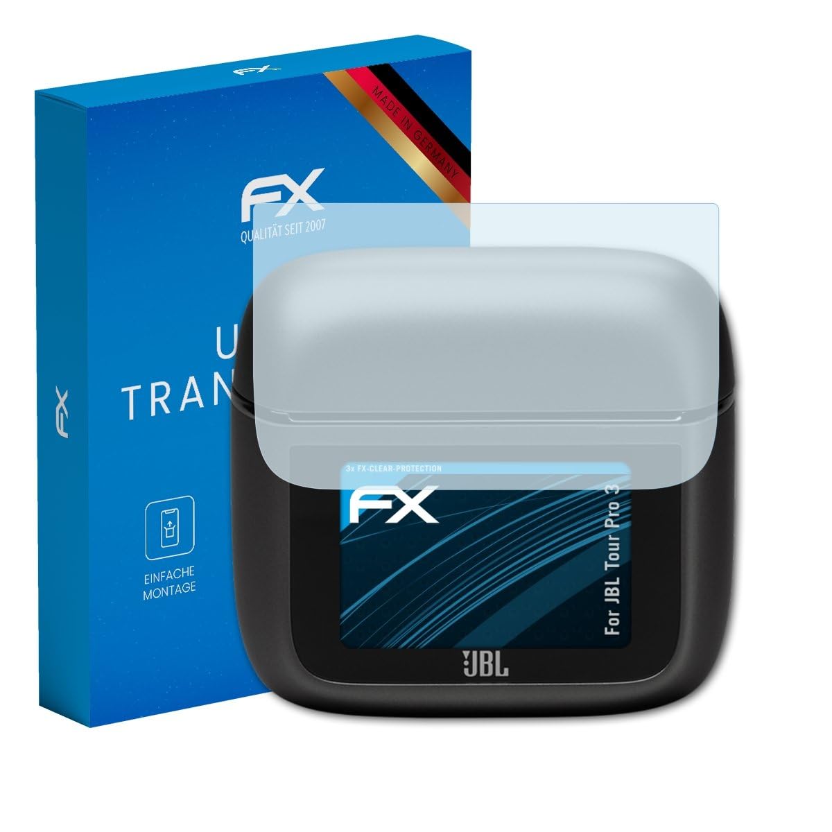 atFoliX Screen Protection Film compatible with JBL Tour Pro 3 Screen Protector, ultra-clear FX Protective Film (3X)