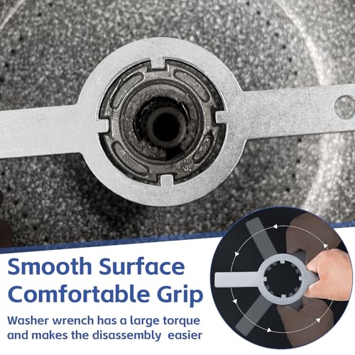 Image of 21366 Spanner Wrench for Whirlpool /Kenmore Washer, Washer Tub Wrench | Washing Machine Spanner Wrench, Steel Tub Nut WrenchTool for Washer Machine Repair & Maintenance Tool