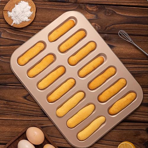 14 Slot Finger Cookie Press Carbon Steel Breadstick Ladyfinger Making Biscuits Stick Baking Tray for Parties Family Cooking Gadget - Image 9