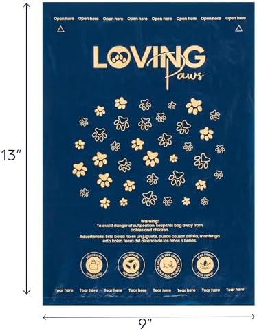 LOVING Paws Premium Dog Waste Bags - Extra-Thick, Leak-Proof