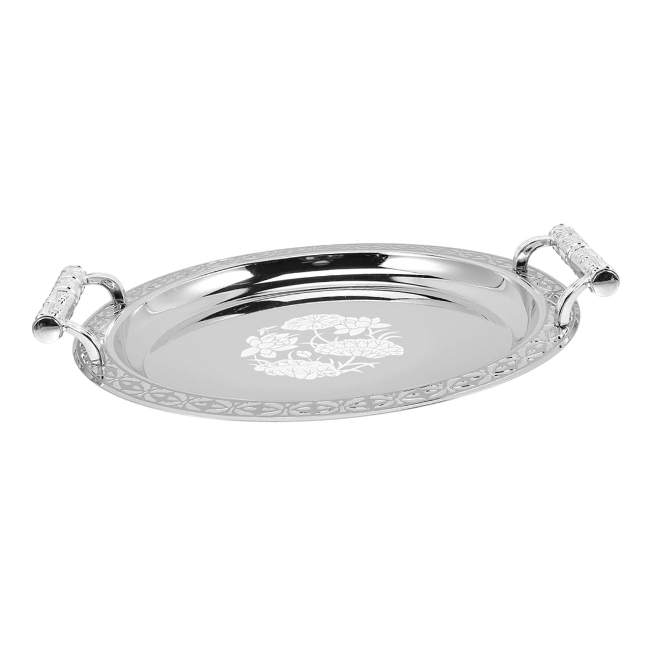 Yardwe Vassoio per Frutta Secca in Acciaio Inox e Plastica per Snack Noci Caramelle e Piccoli Oggetti Design Elegante per Uso Domestico