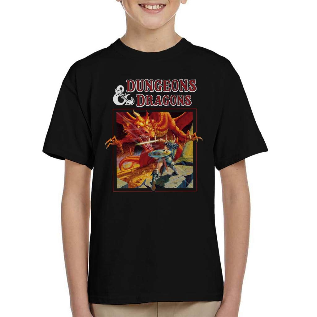 Cloud City 7 Black Dungeons And Dragons Slaying Kid's T-Shirt