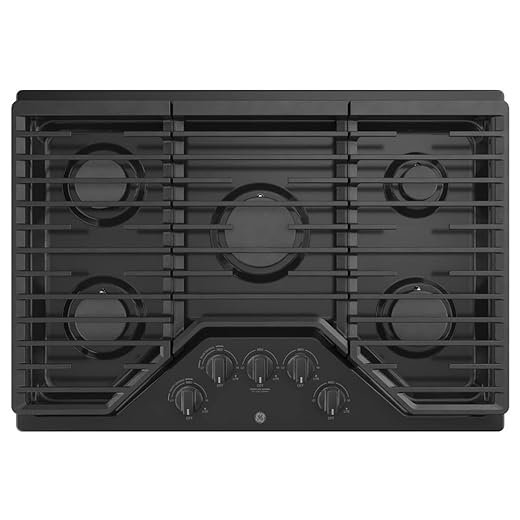 GE JGP5030DLBB 30 Inch Gas Cooktop with Power Boil, Simmer, Continuous Grates, 5 Sealed Burners and ADA Compliant