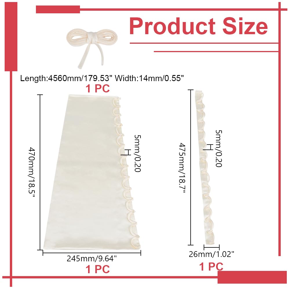 1 Ensemble de Fermeture Éclair de Rechange pour Robe de Mariée Corset Réglable en Satin Couleur Champagne à Lacets pour Robe de Mariée