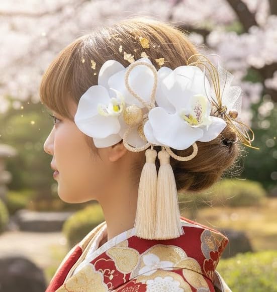 Amazon.co.jp: 【日本製 髪飾り セット】成人式・振袖・結婚式・卒業式