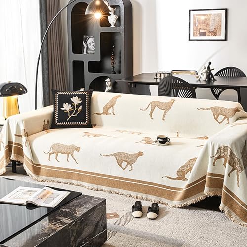 Housse de canapé pour 3 coussins blanche contre les poils de chat - 2