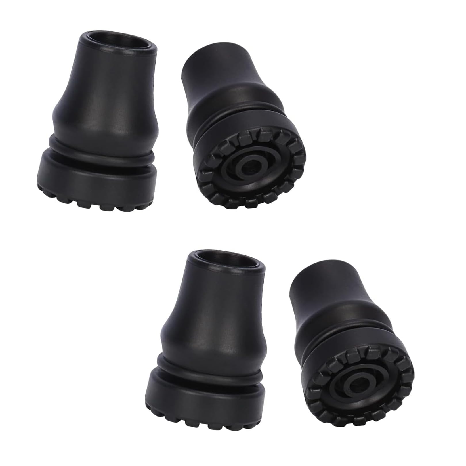 4 pcs walking stick rubber ends, Non-Slip Stable Replacement Cane Tip, crutches rubber ends, Non-Slip Rubber Replacement Cane Tip, for Canes, Walking Sticks, Hiking Stick, Seniors Crutches