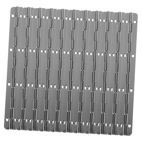 MUSISALY 10pcs Long Hinges Heavy Duty Stainless Piano Hinge for 180 Degree Folding Furniture