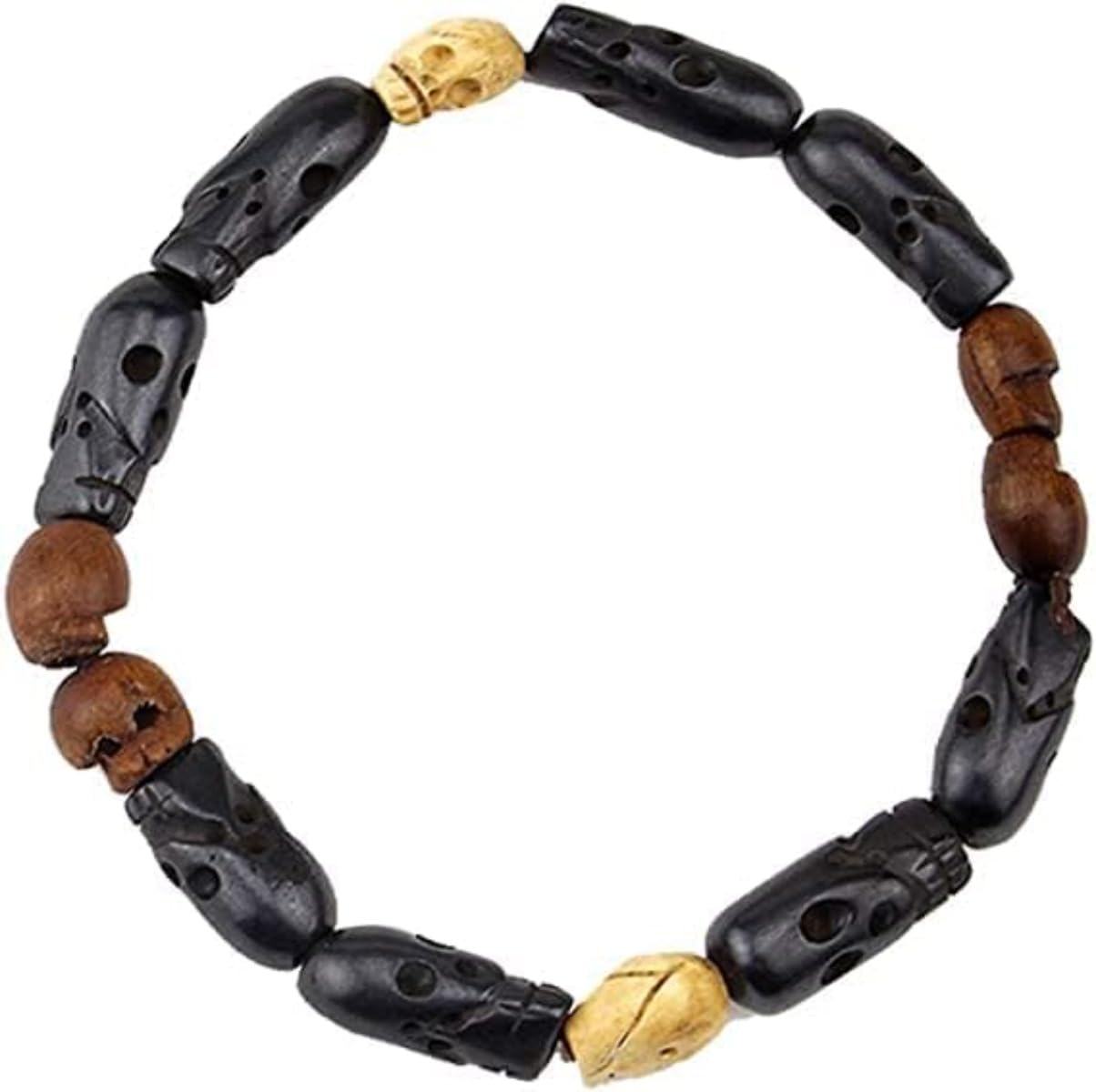 RACHAPE Supernatural Dean Winchester Jensen Ackles Skull Bracelets Bangles Dean Winchester Prop Replica Skull Bracelet Movie Men Jewelry