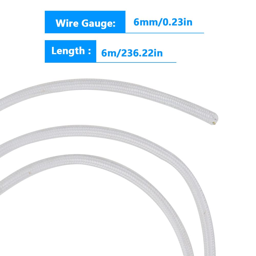 Amarcords - Cable De Tela Color HENO, Trenzado, Yute, 5 Metros, Con Tierra 3x0,75 - Hilo Eléctrico Textil De Color Estilo Clásico Para Lámparas Bricolaje Y Iluminación Vintage