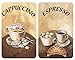 Produktbild Wenko 2er-Set Herdabdeckplatten Espresso/Cappuccino Espresso/Cappuccino Dekor