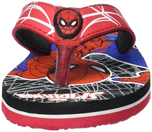 Image of Kidsville Spiderman Printed Blue Flipflops for Boys