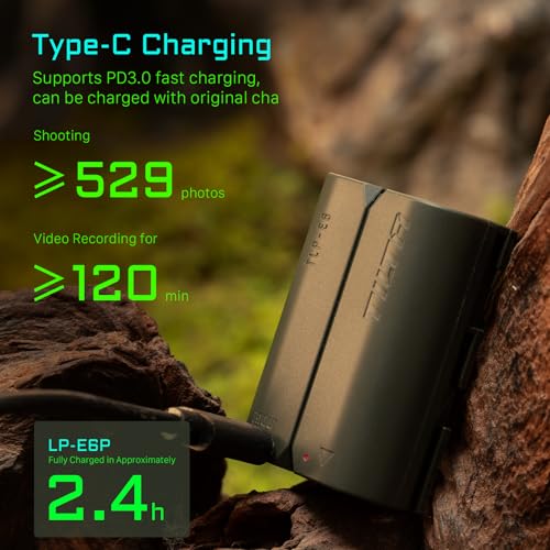 Image of Tilta Camera Cage Power Kit Compatible with Canon C50 + 2* LP-E6P 2400mAh USB-C Rechargeable Batteries | Modular Full Cage with Mini PD V-Mount Battery Plate, Adjustable ARCA Base