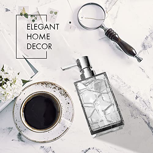 HIYAA 2 Pack Soap Dispenser 12Oz Liquid Lotion Hand Dispensers with Pump Reusable for Bathroom, Countertop, Kitchen, Laundry Room - 1Grey, 1 Clear, 1GC- Acrylic - Cosy Home Interiors HIYAA 2 Pack Soap Dispenser 12Oz Liquid Lotion Hand Dispensers with Pump Reusable for Bathroom, Countertop, Kitchen, Laundry Room - 1Grey, 1 Clear, 1GC- Acrylic - Image 9