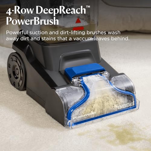 BISSELL PowerWash Compact Pet, Carpet Washer, Compact Upright Carpet and Upholstery Cleaner, Removable Hose and Tools for Upholstery Cleaning, Corded, For carpet and area rugs, 4058E