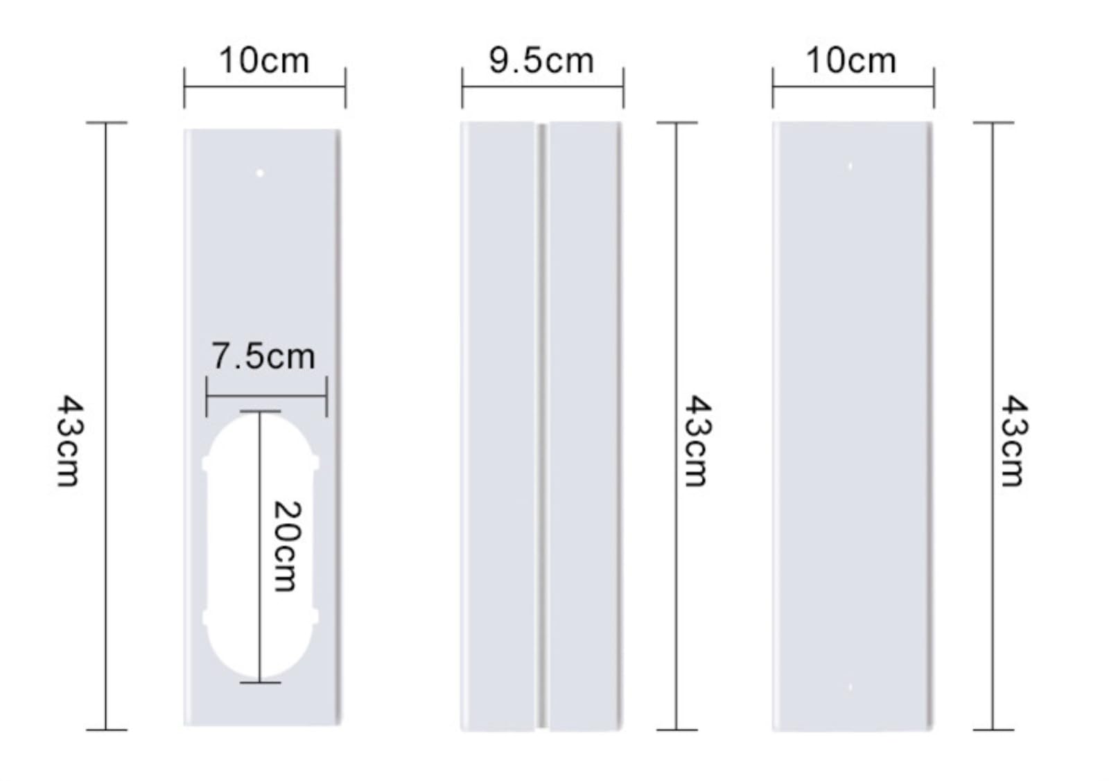 Kit de deslizamiento de ventana elástico,Kit de Sello de Ventana Universal para Aire Acondicionado Portátil,Manguera de escape con acoplador,Kit de ventilación de CA ajustable para ventanas correderas