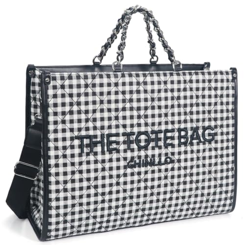 Image of Chinllo Laptop Tote Bag for Women Top Handle Satchel Purse and Handbags Work Compartment with Shoulder Strap