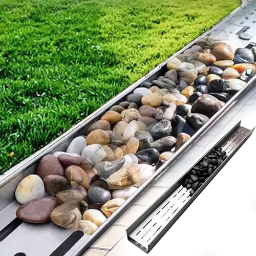 Kit de drainage français renforcé en acier inoxydable pour aménagements extérieurs
