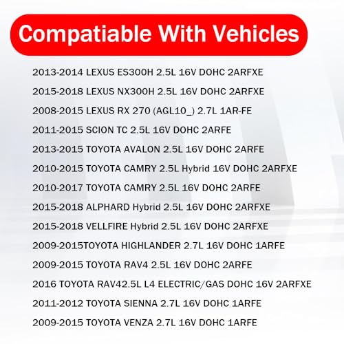 Image of VS50825R Engine Valve Cover Gasket Set Component 1119336010 | Compatible with Camry RAV4 Highlander Avalon Lexus ES300h 2.4L 2.5L 2.7L vehicles this set replaces part vs50825r 1119336010