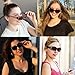 HAOLOTA Polarized Sunglasses for Women, Rhinestone Wrap Around Sunglasses with UV400 Protection