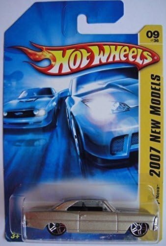 HOT WHEELS 2007 NEW MODELS '66 CHEVY NOVA 9/180, GOLD by Hot Wheels