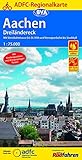 ADFC-Regionalkarte Aachen /Dreiländereck, 1:75.000, reiß- und wetterfest, GPS-Tracks Download: Mit Knotenpunktsystem in Belgien, Niederlande und ... Texte (ADFC-Regionalkarte 1:75000)