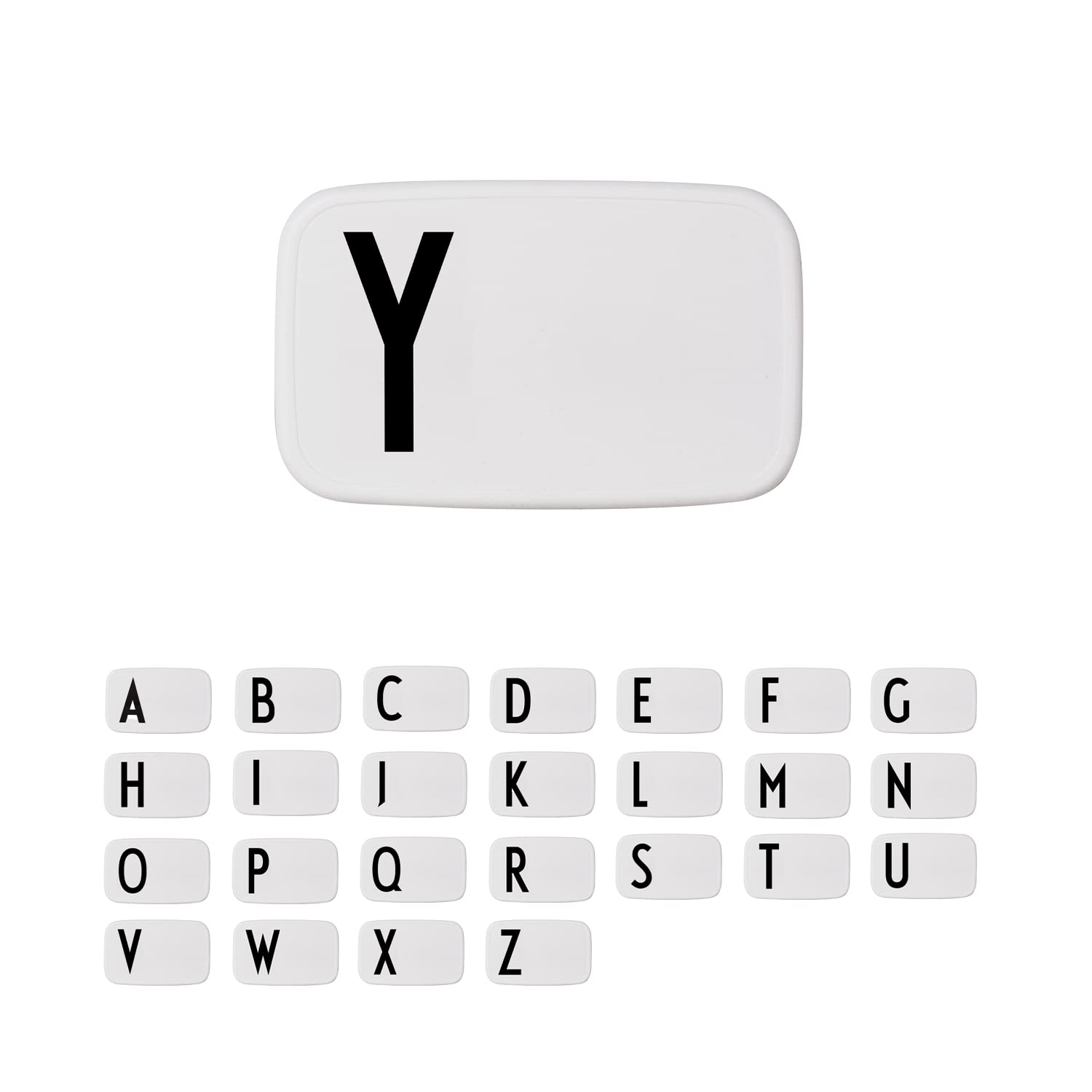 Design Letters Lunchbox (A-Z) | BPA-vrij broodtrommel | Verkrijgbaar in modieuze kleuren | Food Container Ideaal voor school, werk of reizen | Wit/Zwart Design Letters Lunchbox (A-Z) | BPA-vrij broodtrommel | Verkrijgbaar in modieuze kleuren | Food Container Ideaal voor school, werk of reizen | Wit/Zwart
