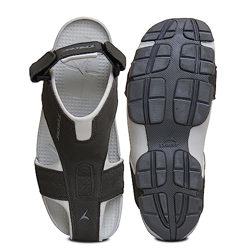 Image of TRACER Causal Sandals for Men's, Stylish & Comfortable, Eva with Rubber Randal Sole, Knitted Upper Lightweight & Breathable, Closure Velcro, Stylish Sandal, Size - 6 to 11