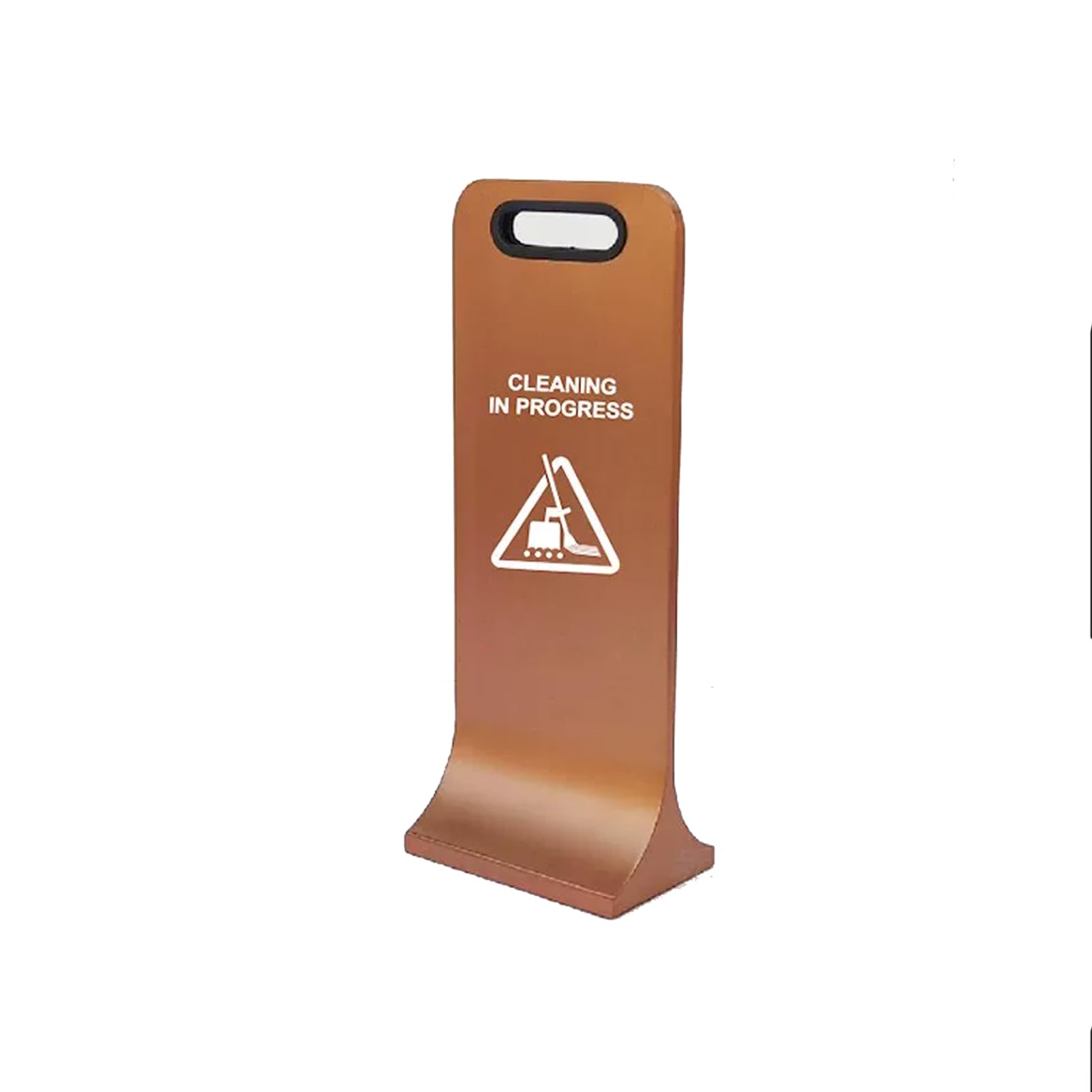 Señal de suelo mojado de alta resistencia - Señal de seguridad de 60 cm de alto para limpieza continua, con base antideslizante, para uso comercial y público golden