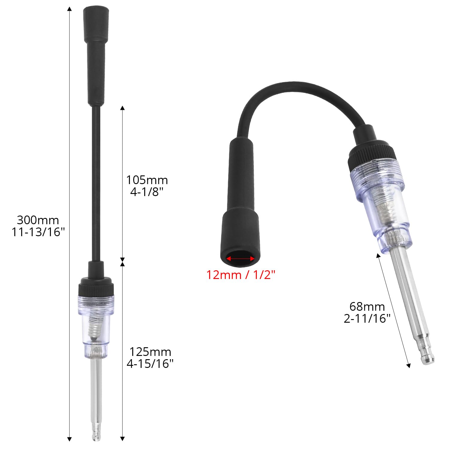 QWORK 4 pezzi tester candele auto per sistema di accensione motore auto