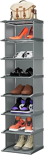 GIUIN Zapatero de pie a prueba de polvo organizador de zapatos estante de esquina para armario zapatero estante de almacenamiento de zapatos