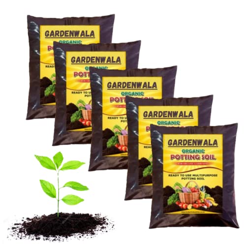 Image of Potting Mix Soil For Plants- 25Kg Soil Less All Purpose Ready To Use Potting Mix 25 Kg Pack 5 Made With Vermicompost /Neem Cake /Potash /River Sand /Bone Meal