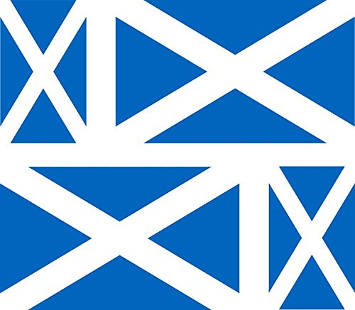 Akachafactory 4 x Autocollant Sticker Voiture Moto Valise pc Portable Drapeau Ecosse Ecossais