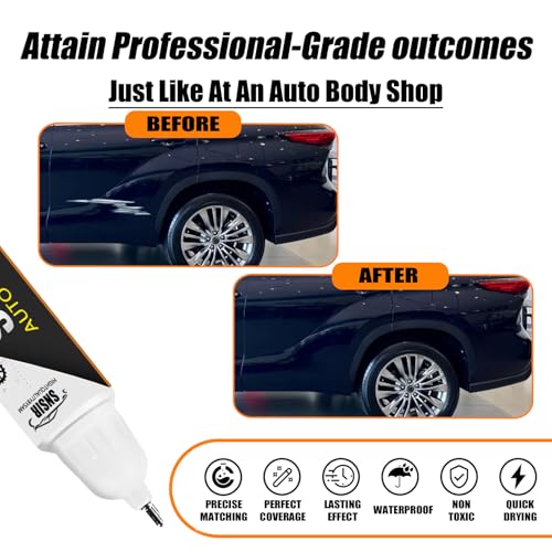 Image of Car Touch up Paint(8S6 Dark /Nautical Blue Metallic) Compatible with Toyota, Car Paint Pen Scratch Repair Two-In-One Touch Up Paint, Premium Car Scratch Remover for Deep Scratches