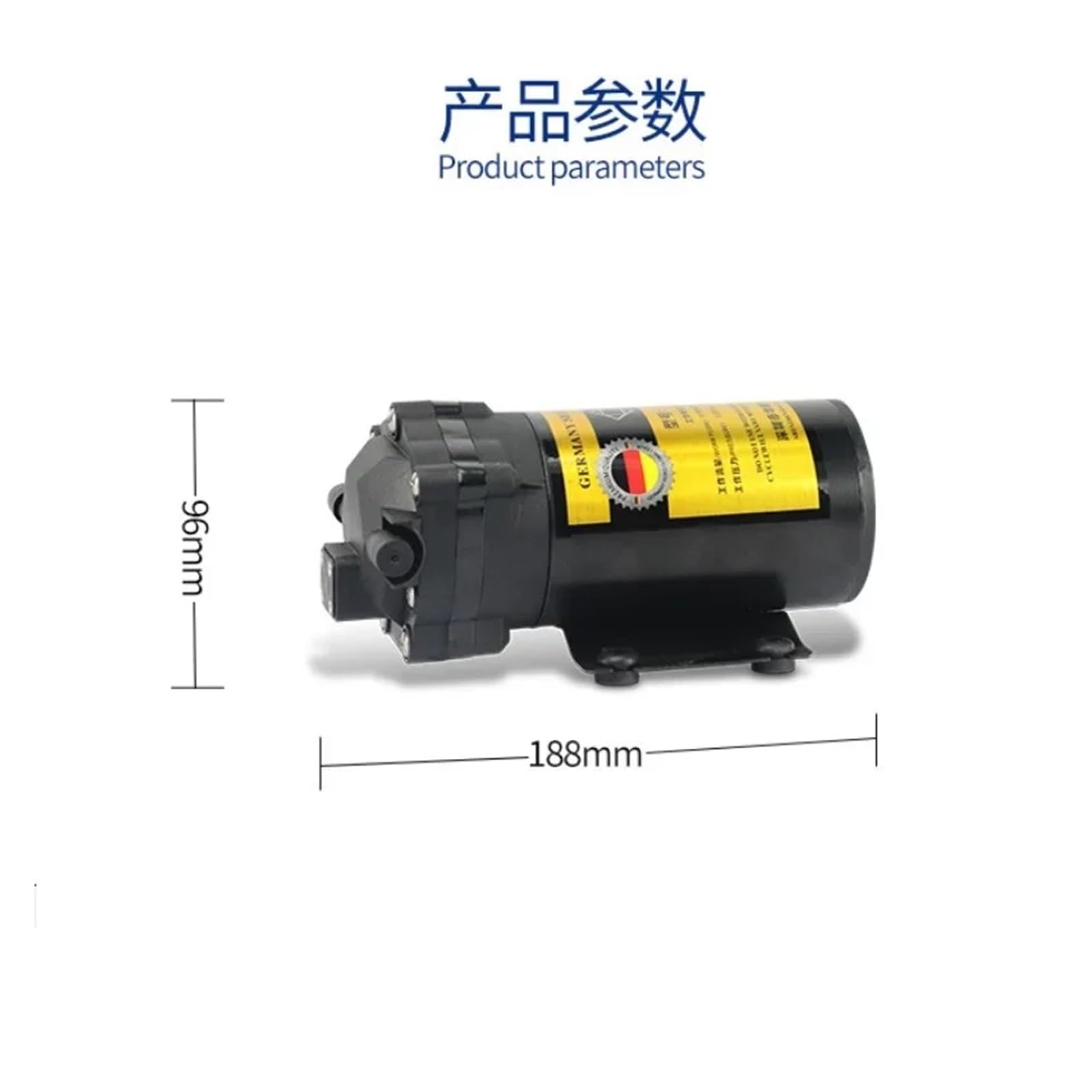 Bomba de refuerzo diafragma 400 W, bomba alta presión 24 V, adaptador corriente, piezas purificador agua for sistema ósmosis inversa for acuario