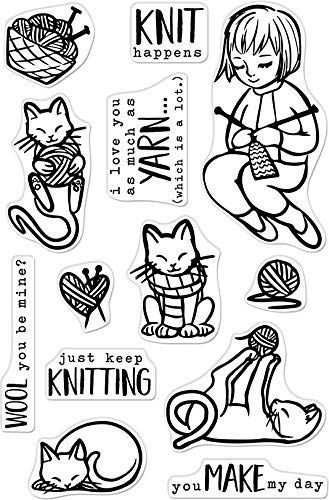 Hero Arts CLEAR STMP KNITTING, us:one size Hero Arts CLEAR STMP KNITTING, us:one size