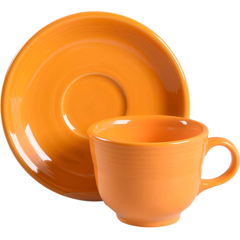 Homer Laughlin Fiesta Butterscotch Cup & Saucer