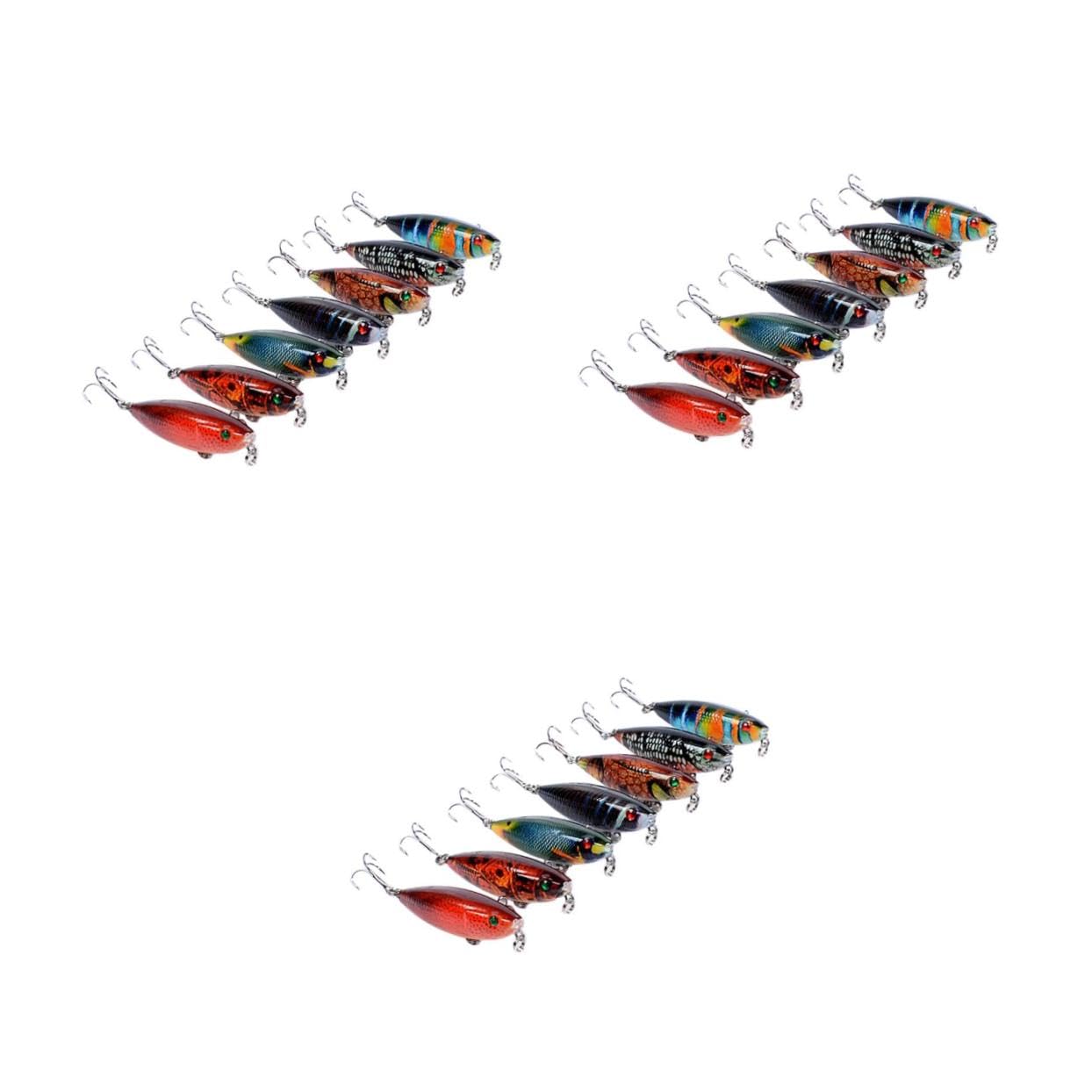 Appâts Durs Crayon Flottant Leurre De Basse Kit De Leurre De Pêche Matériel De Pêche Leurres De Basse Lys De Pêche Appâts Flottants Appâts Réalistes