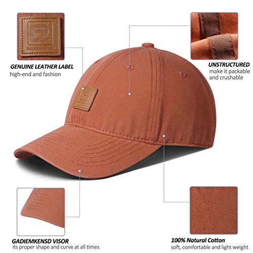 GADIEMKENSD-Cotton-Cap-Unstructured-Front-Panels-Vintage-Style-Leather-Decoration