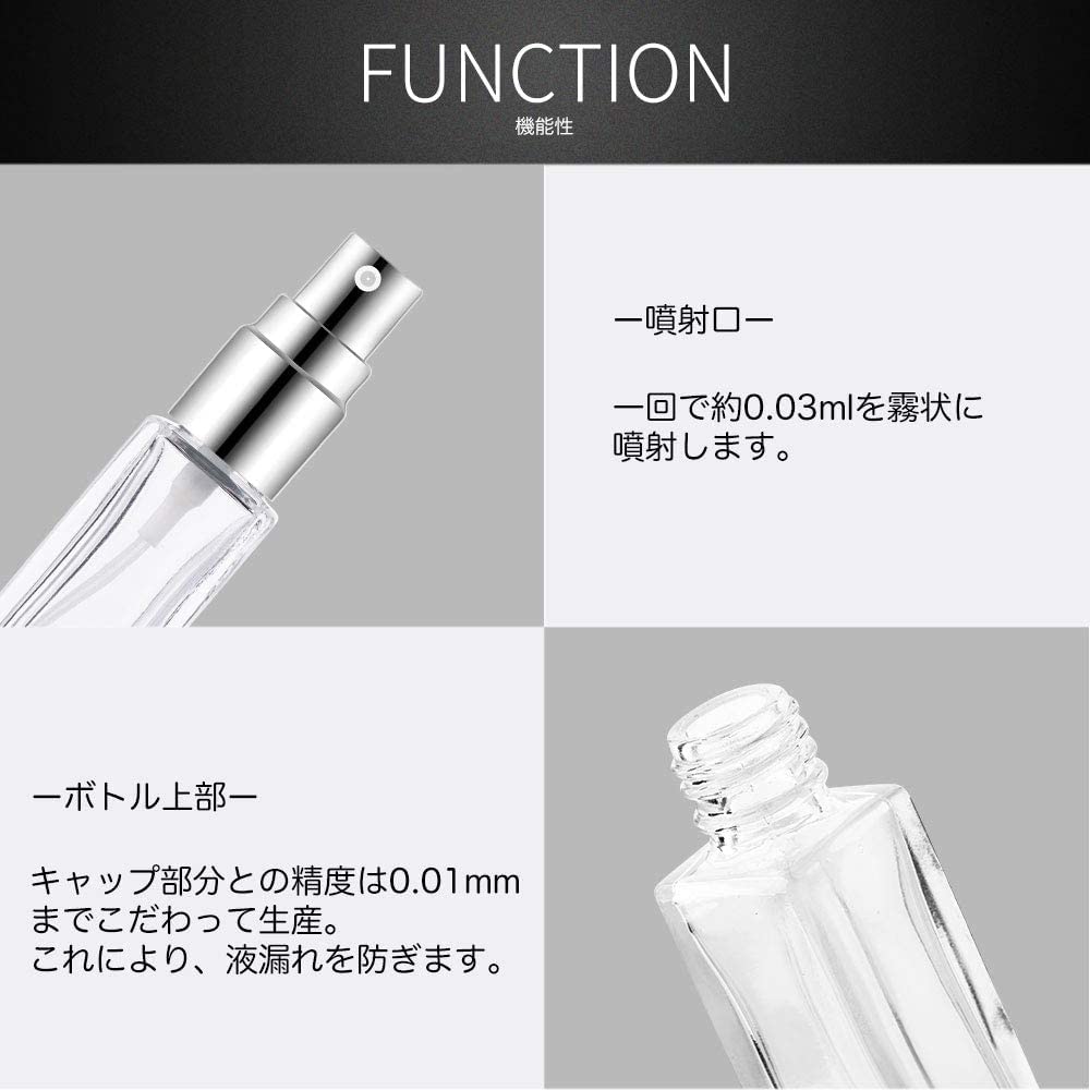 Amazon.co.jp: アトマイザー 香水 詰め替え 携帯 ワンタッチ 補充 機内