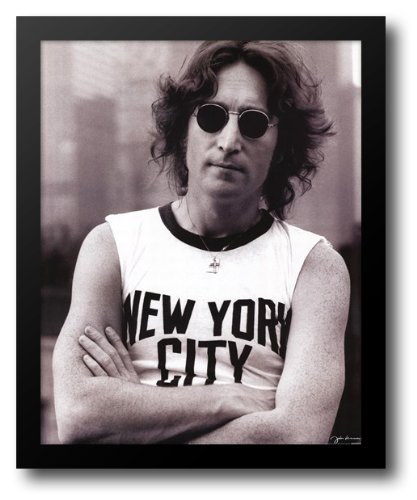 Amazon.com: John Lennon (NYC) 20x24 Framed Art Print: Artwork