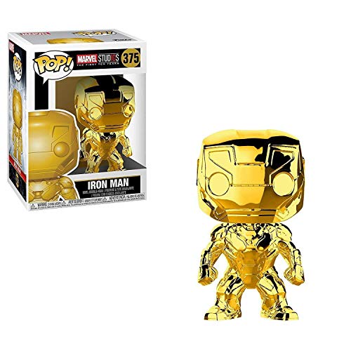 Funko Pop! Bobble: Marvel: Marvel Studios 10: Iron Man - (Chrome) - Figura de Vinilo Coleccionable - Idea de Regalo- Mercancia Oficial - Juguetes para Niños y Adultos - Movies Fans
