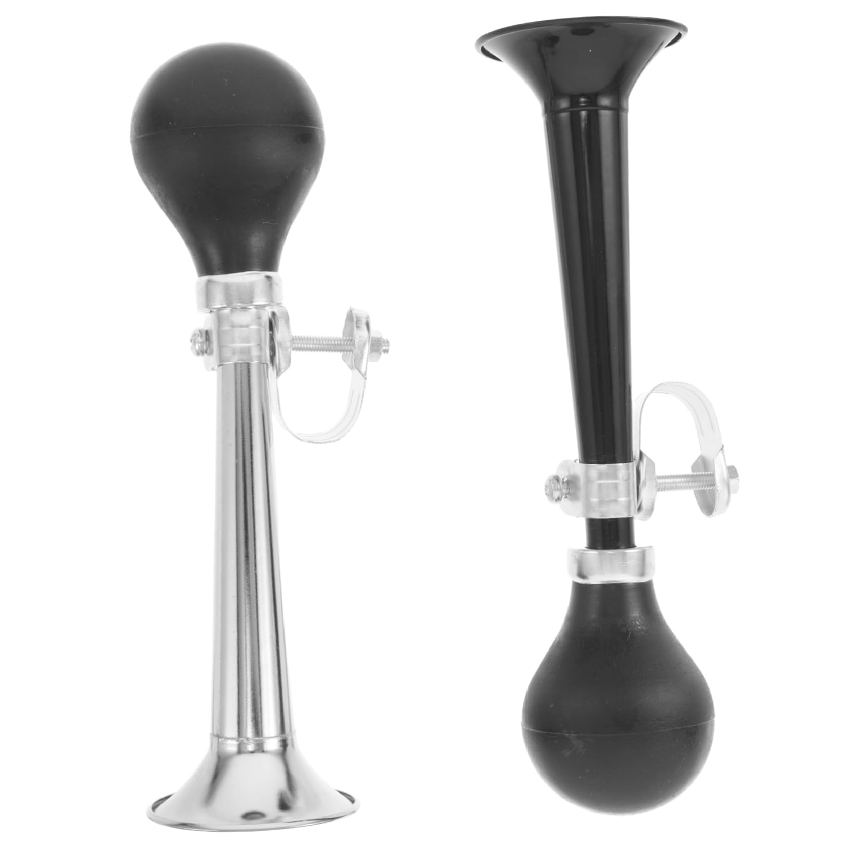 KICHOUSE 2Pcs Loud Bicycle Air Horn with Metal Plating Durable Weatherproof Design for Enhanced Safety Outdoor Cycling and Mountain Biking Retro Style for Bikes