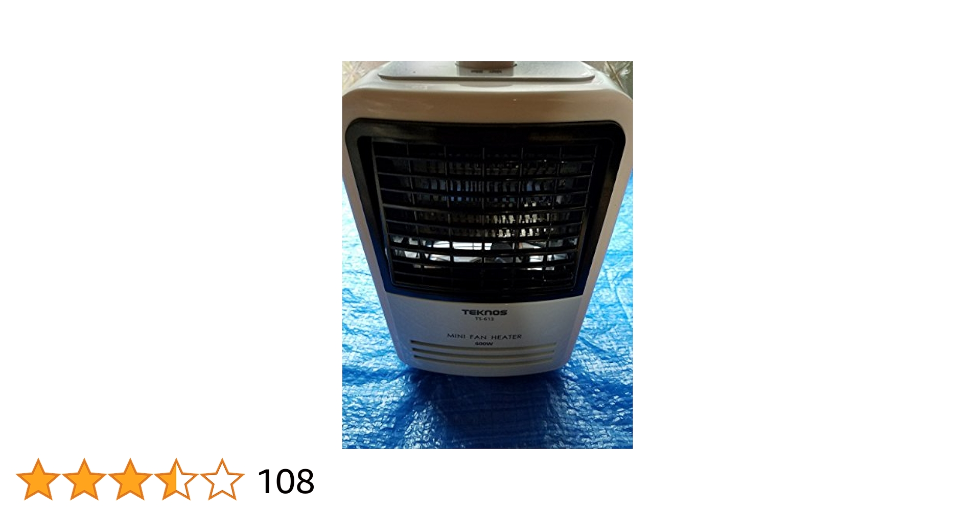 TEKNOS 省スペース ミニファンヒーター ホワイト TS-613 Amazon | TEKNOS 省スペース ミニファンヒーター ホワイト TS