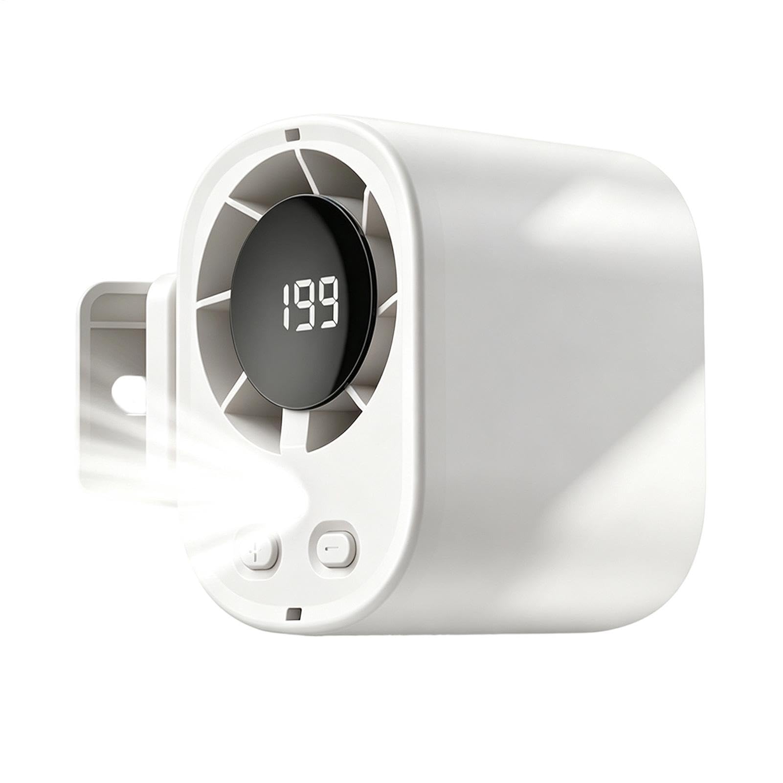 Ventilateur clip portable 199 vitesses rechargeable, flux d'air à porter