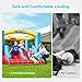 Valwix Indoor Outdoor Inflatable Bounce House with Blower for 3-10 yr Kids, Bouncy Castle w/Double Slide, Large Bounce Area w/Basketball Hoop, 300 LBS Capacity