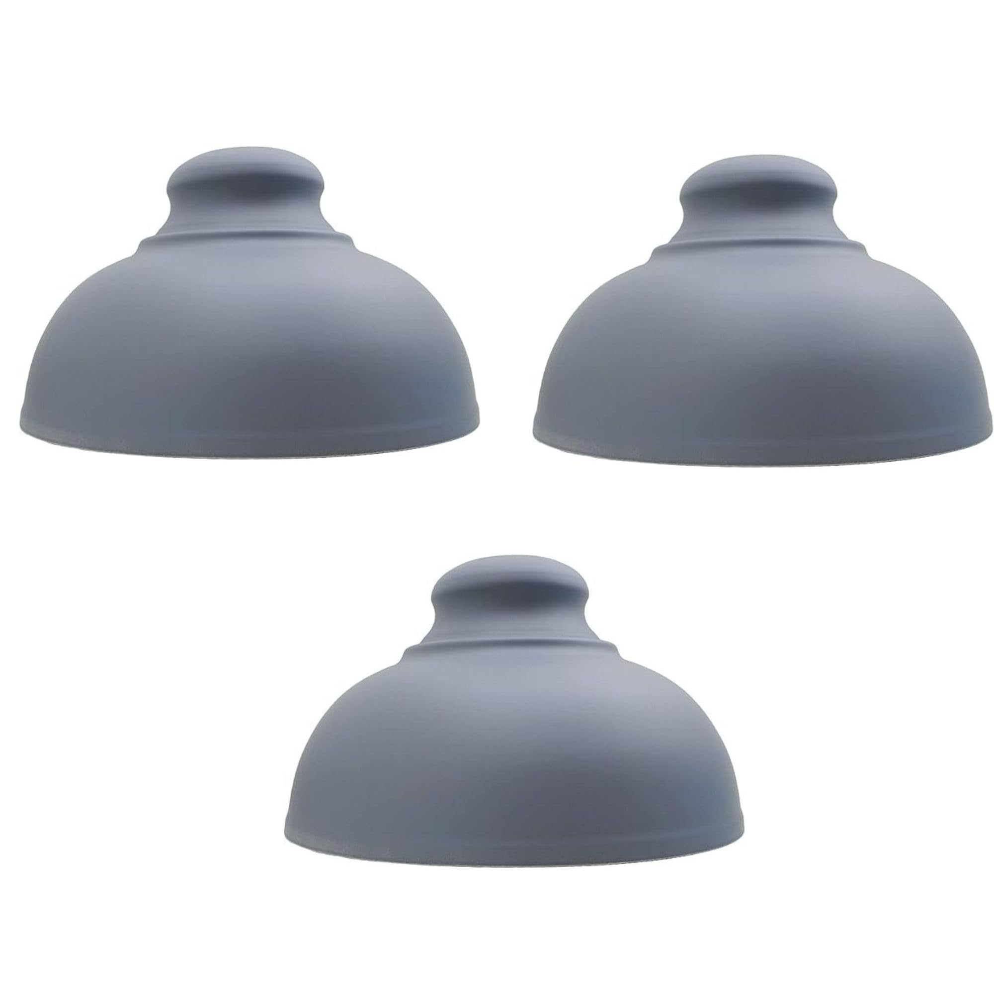 LEDSone Easy fit Lampshade 3 Pack of Vintage Industrial Metal 29cm Curvy Shade Pendant Ceiling Light Lampshade Shade for Living Room Bedroom Dining Room Kitchen Hall Ways Cafe Restaurant