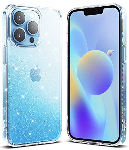 Image of Ringke Air Compatible with iPhone 13 Pro Max Case Back Cover Transparent Lightweight Soft Flexible TPU Scratch Resistant Natural Form iPhone 13 Pro Max Back Cover Case - Glitter Clear