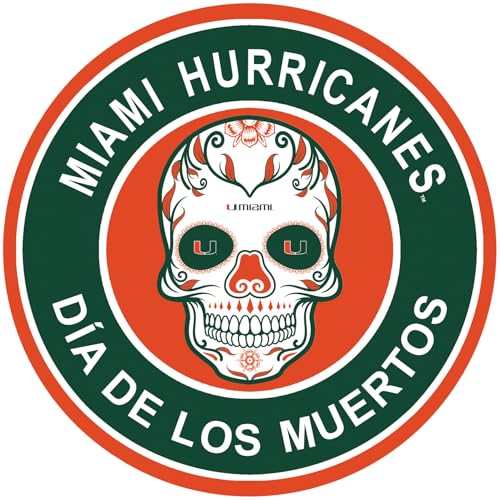 Fan Creations Miami 16in Round Sugar Skull Home Decor Sign