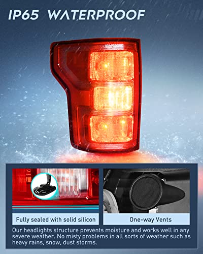 Image of Nilight Taillight Assembly for 2018 2019 2020 Ford F150 Driver Side
